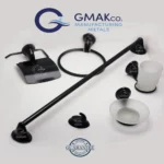 Bathroom Accessory Set 6 Pieces (Black)