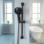 Gemac 1×1 Alpha Model Black Stainless Steel Shower Ruler