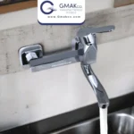 Lava lower wall basin mixer - chrome
