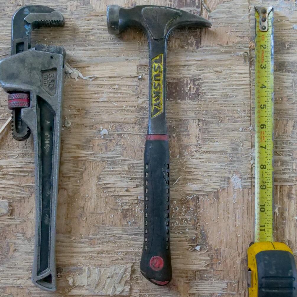 close up photo of handyman tools