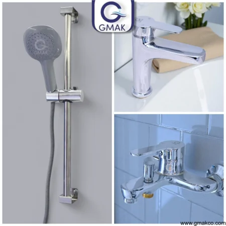 عرض خلاط حمام+خلاط دش + مسطرة دش موديل الفا