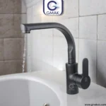 RS Gemac Black Basin Mixer Model Royal